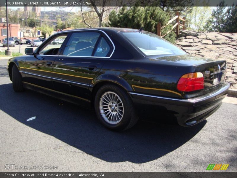 Jet Black / Grey 2000 BMW 7 Series 750iL Sedan
