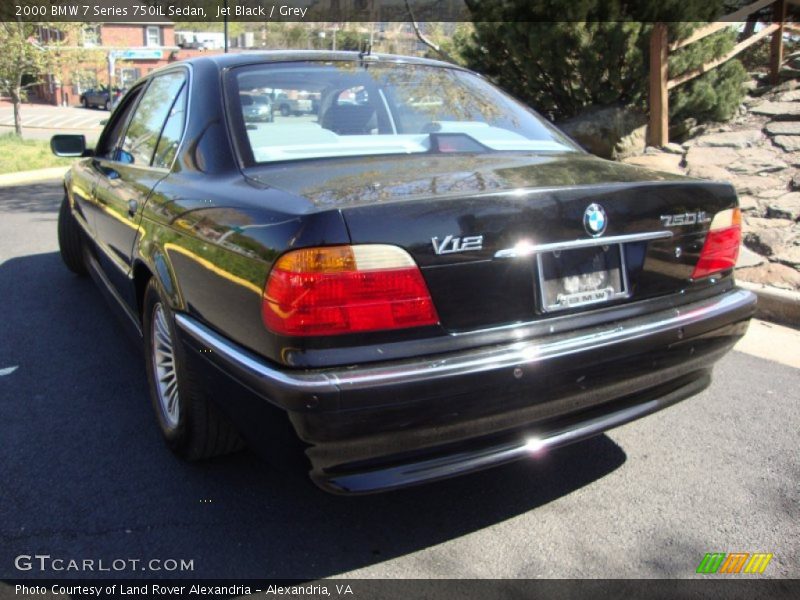 Jet Black / Grey 2000 BMW 7 Series 750iL Sedan