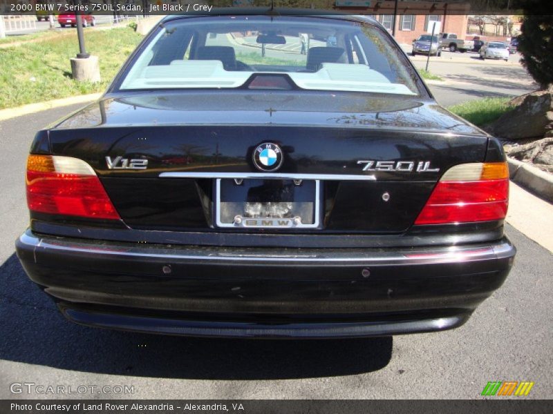 Jet Black / Grey 2000 BMW 7 Series 750iL Sedan