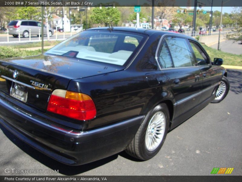 Jet Black / Grey 2000 BMW 7 Series 750iL Sedan