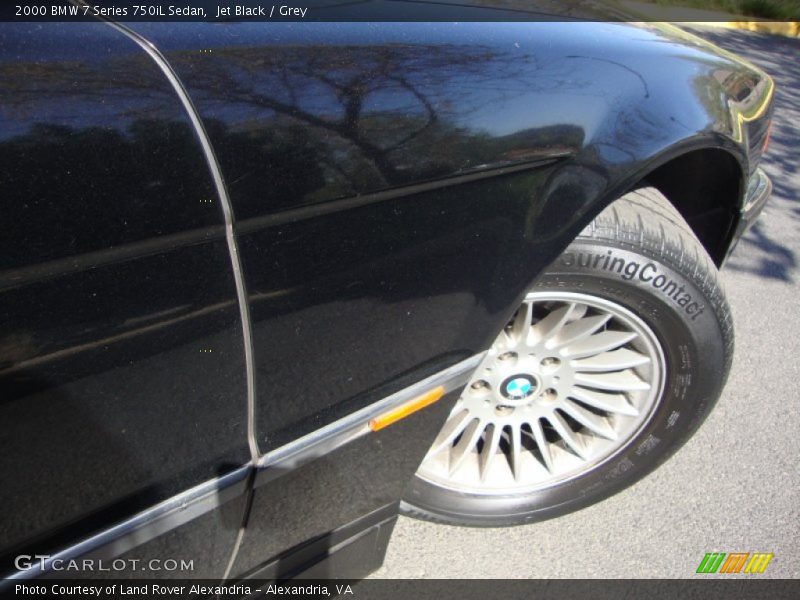 Jet Black / Grey 2000 BMW 7 Series 750iL Sedan