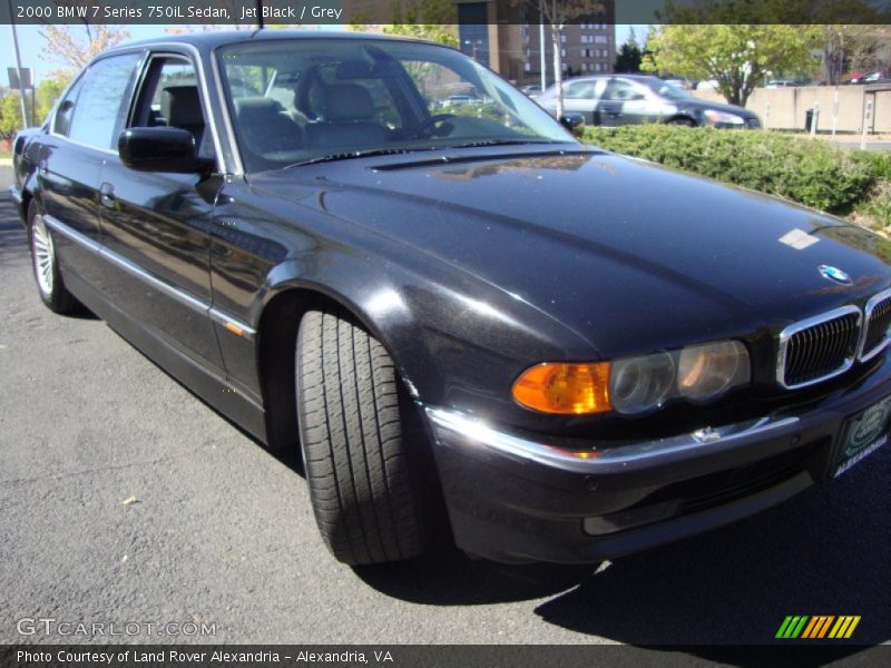 Jet Black / Grey 2000 BMW 7 Series 750iL Sedan