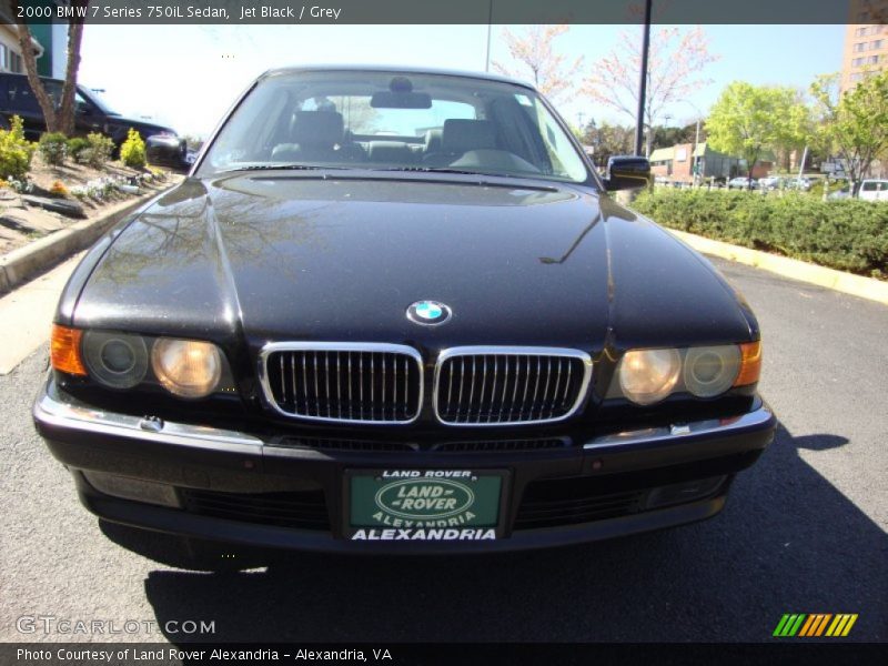 Jet Black / Grey 2000 BMW 7 Series 750iL Sedan