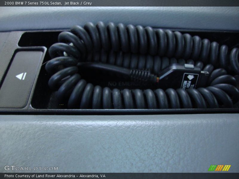 Jet Black / Grey 2000 BMW 7 Series 750iL Sedan