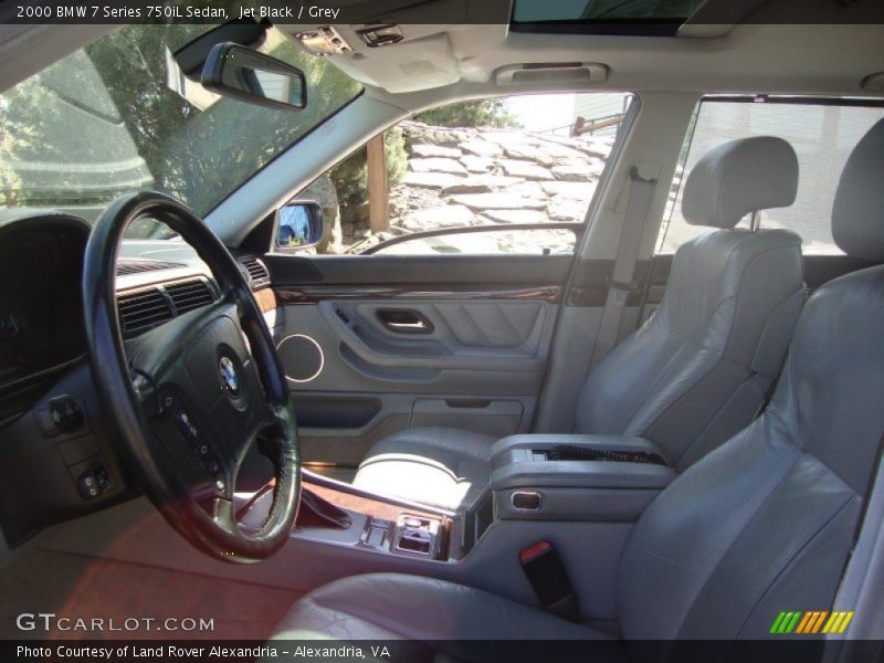 Jet Black / Grey 2000 BMW 7 Series 750iL Sedan