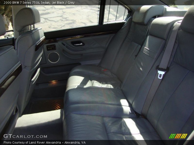 Jet Black / Grey 2000 BMW 7 Series 750iL Sedan
