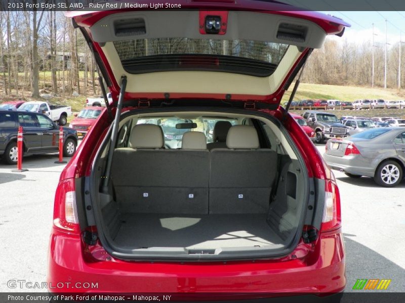 Ruby Red / Medium Light Stone 2013 Ford Edge SEL AWD
