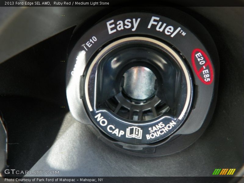 Ruby Red / Medium Light Stone 2013 Ford Edge SEL AWD