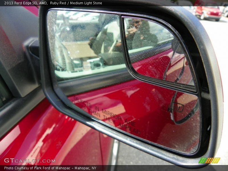 Ruby Red / Medium Light Stone 2013 Ford Edge SEL AWD