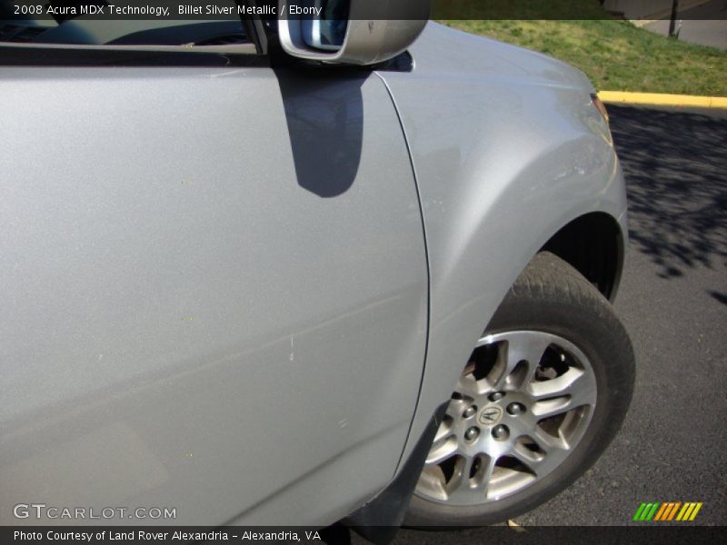 Billet Silver Metallic / Ebony 2008 Acura MDX Technology