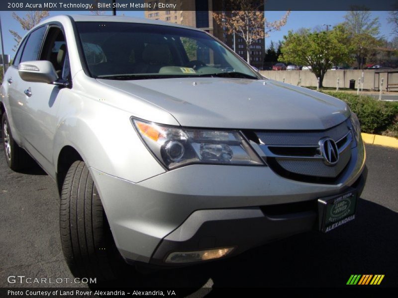Billet Silver Metallic / Ebony 2008 Acura MDX Technology