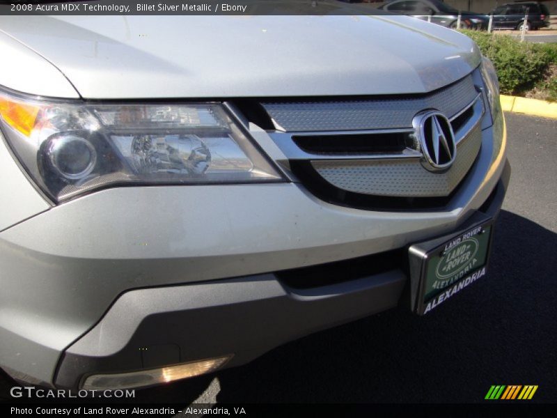Billet Silver Metallic / Ebony 2008 Acura MDX Technology