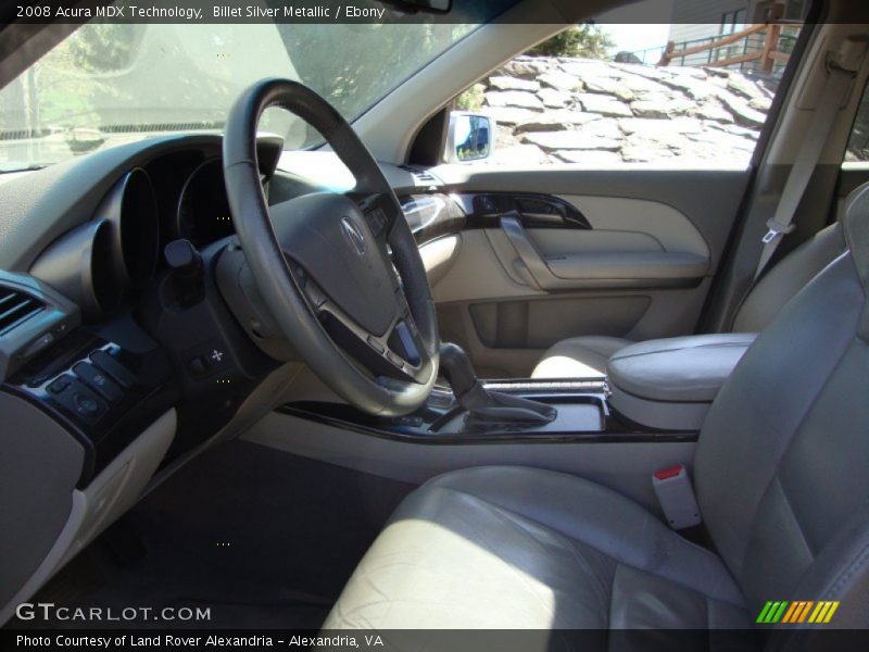 Billet Silver Metallic / Ebony 2008 Acura MDX Technology