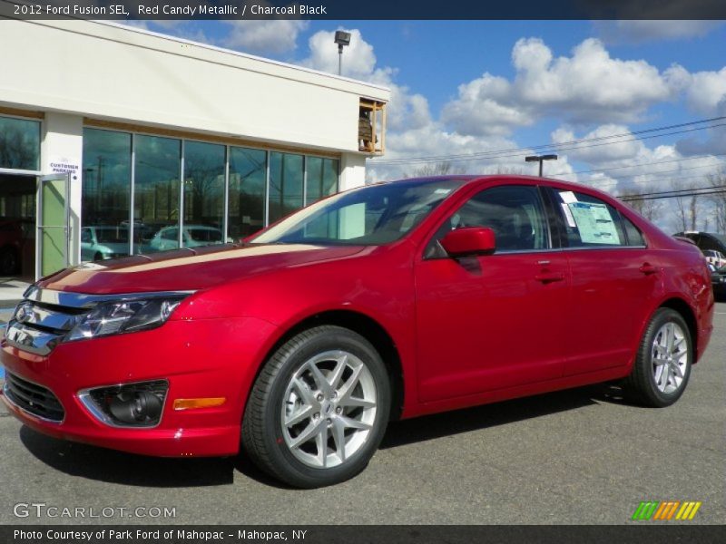 Red Candy Metallic / Charcoal Black 2012 Ford Fusion SEL