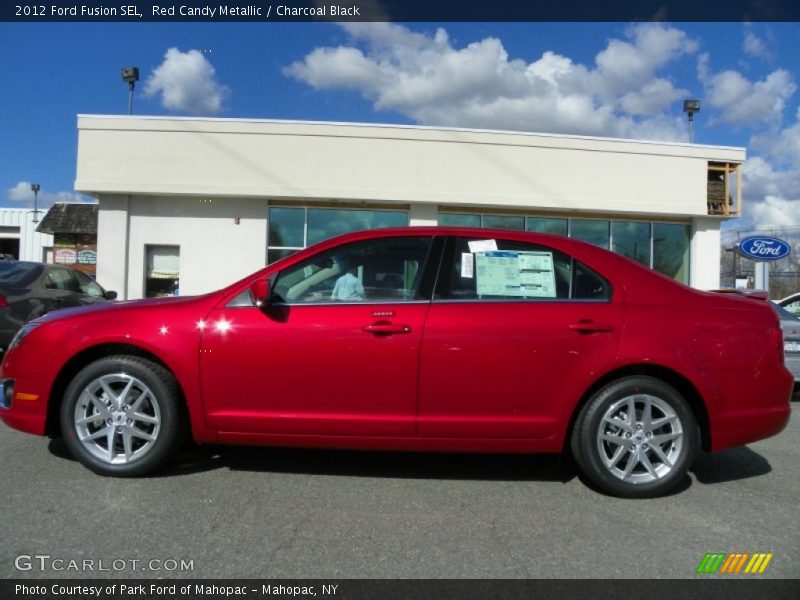 Red Candy Metallic / Charcoal Black 2012 Ford Fusion SEL