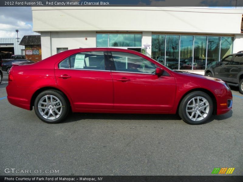 Red Candy Metallic / Charcoal Black 2012 Ford Fusion SEL