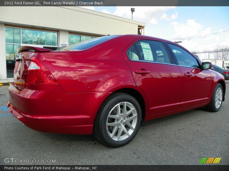 Red Candy Metallic / Charcoal Black 2012 Ford Fusion SEL