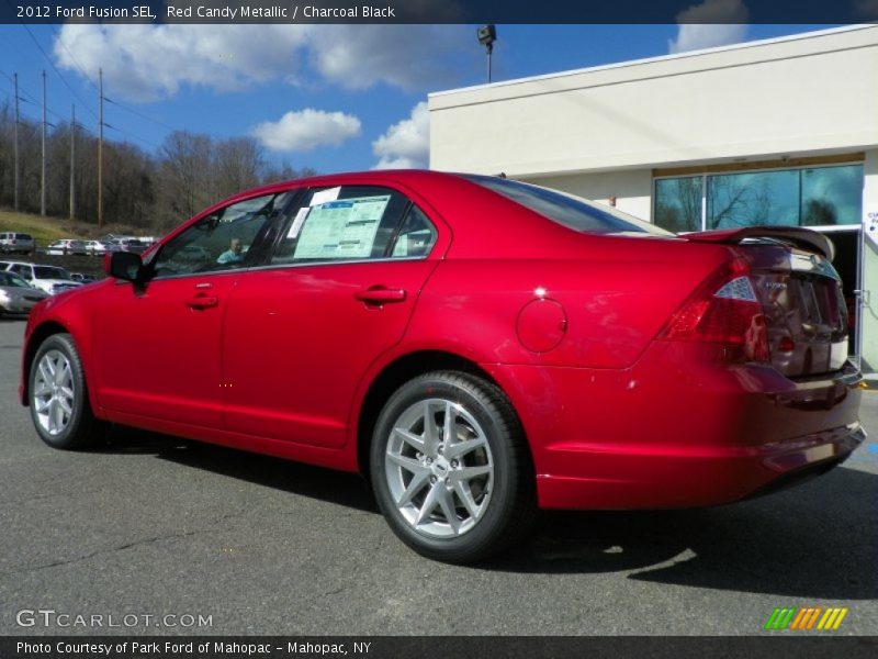 Red Candy Metallic / Charcoal Black 2012 Ford Fusion SEL