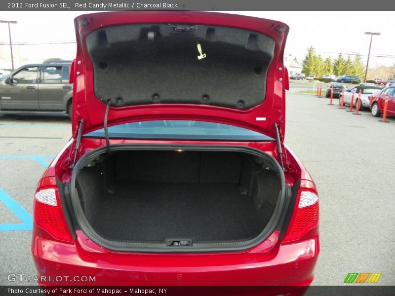 Red Candy Metallic / Charcoal Black 2012 Ford Fusion SEL