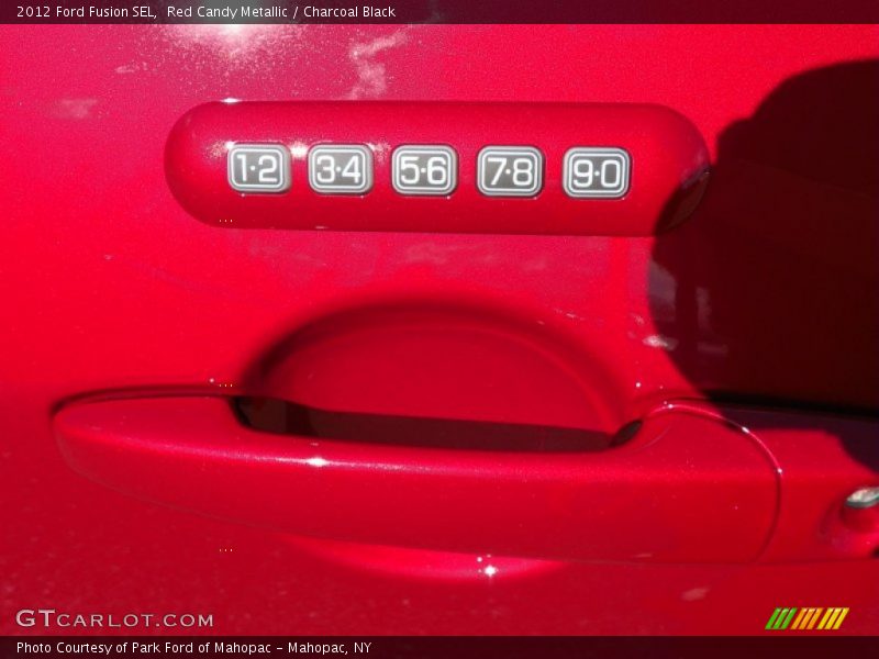 Red Candy Metallic / Charcoal Black 2012 Ford Fusion SEL
