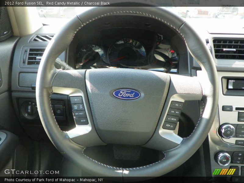 Red Candy Metallic / Charcoal Black 2012 Ford Fusion SEL