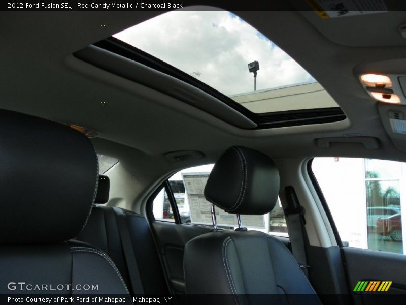 Red Candy Metallic / Charcoal Black 2012 Ford Fusion SEL