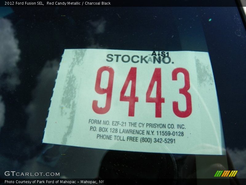Red Candy Metallic / Charcoal Black 2012 Ford Fusion SEL