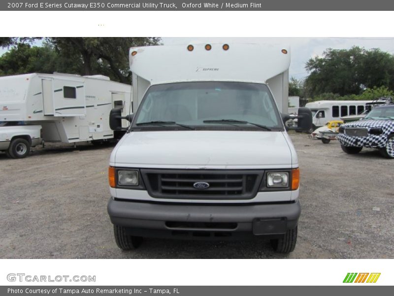 Oxford White / Medium Flint 2007 Ford E Series Cutaway E350 Commercial Utility Truck