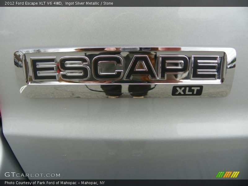 Ingot Silver Metallic / Stone 2012 Ford Escape XLT V6 4WD