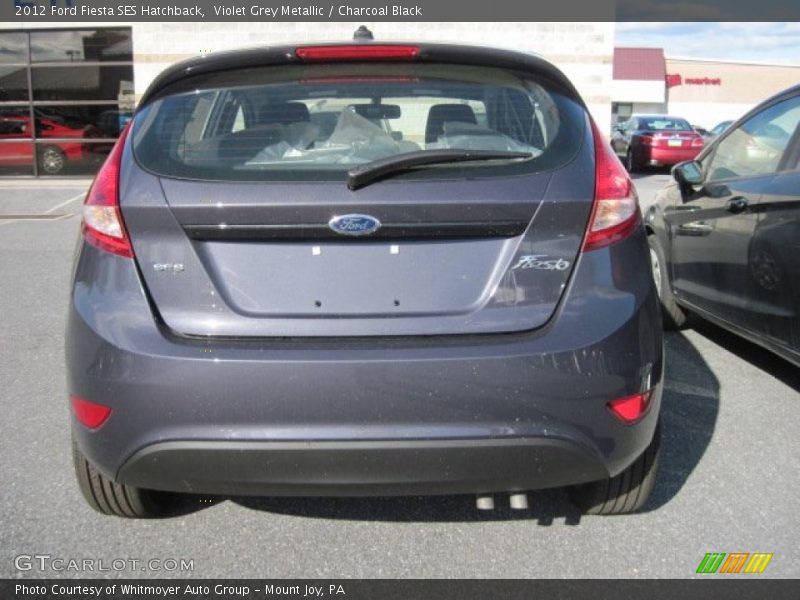 Violet Grey Metallic / Charcoal Black 2012 Ford Fiesta SES Hatchback