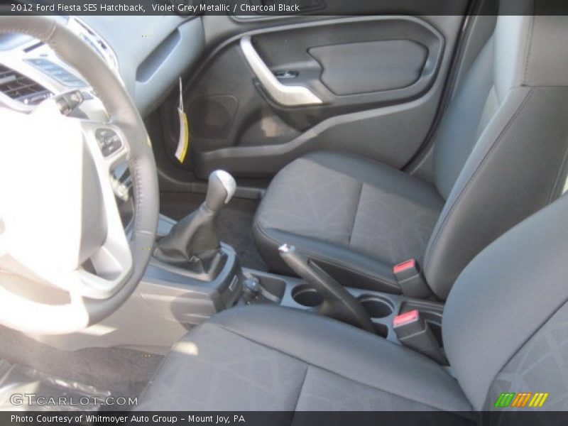 Violet Grey Metallic / Charcoal Black 2012 Ford Fiesta SES Hatchback