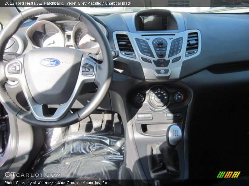 Violet Grey Metallic / Charcoal Black 2012 Ford Fiesta SES Hatchback