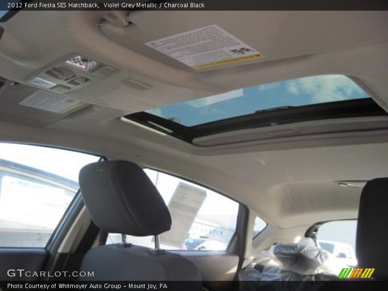 Violet Grey Metallic / Charcoal Black 2012 Ford Fiesta SES Hatchback