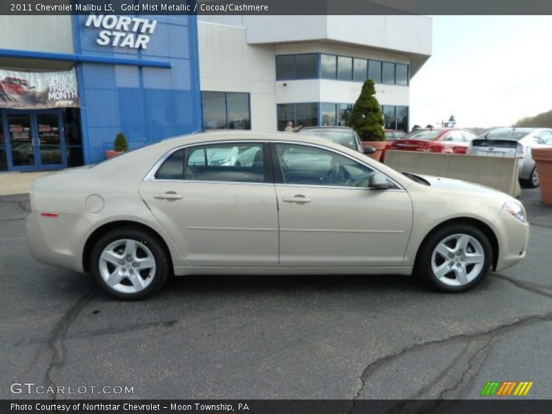 Gold Mist Metallic / Cocoa/Cashmere 2011 Chevrolet Malibu LS