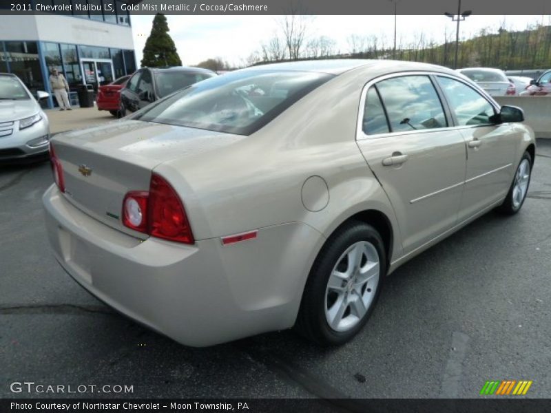 Gold Mist Metallic / Cocoa/Cashmere 2011 Chevrolet Malibu LS