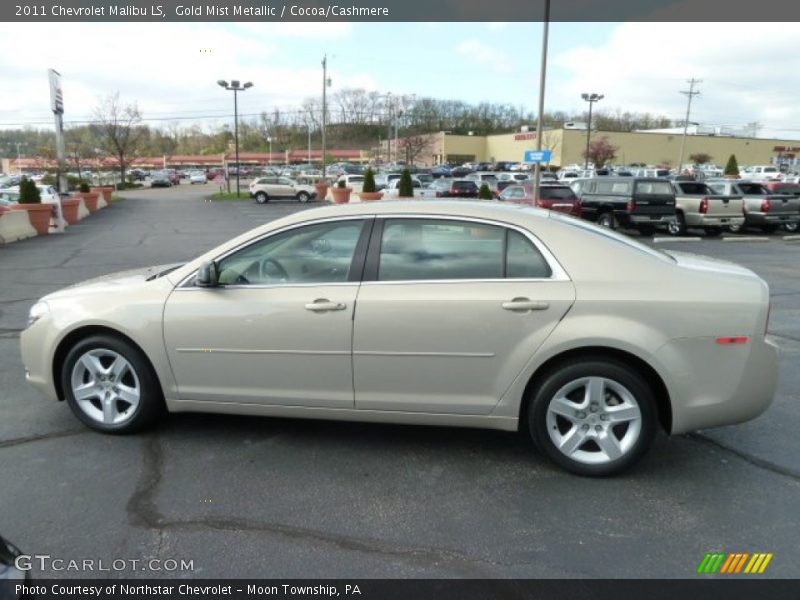 Gold Mist Metallic / Cocoa/Cashmere 2011 Chevrolet Malibu LS
