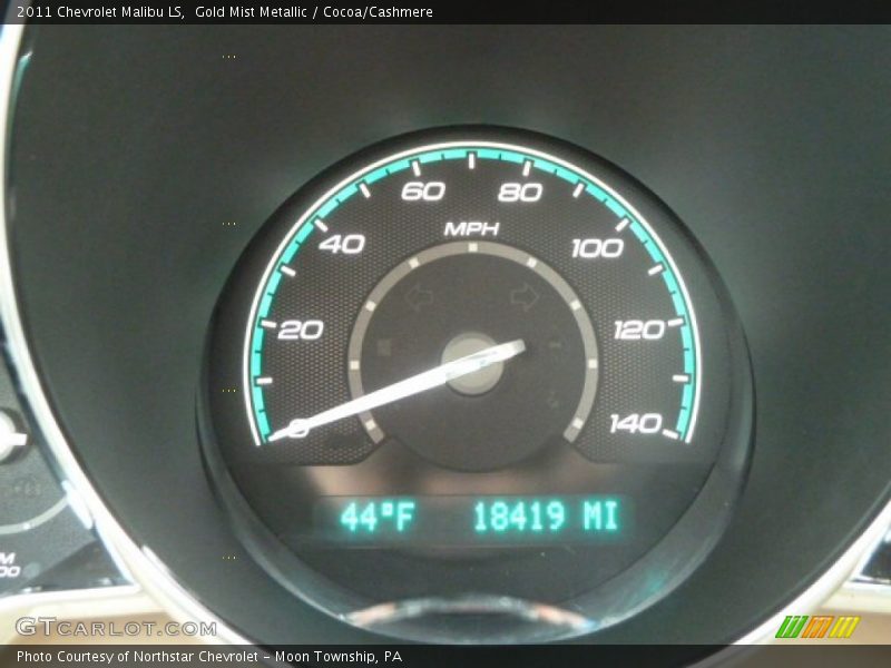 Gold Mist Metallic / Cocoa/Cashmere 2011 Chevrolet Malibu LS