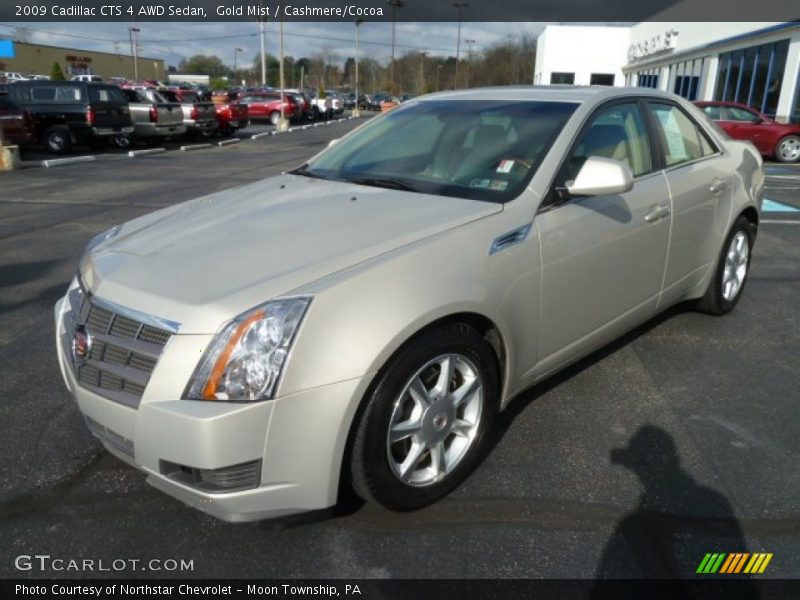 Gold Mist / Cashmere/Cocoa 2009 Cadillac CTS 4 AWD Sedan