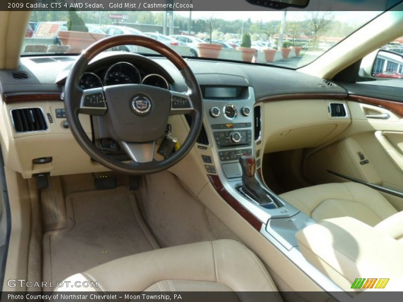 Gold Mist / Cashmere/Cocoa 2009 Cadillac CTS 4 AWD Sedan