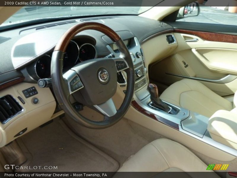 Gold Mist / Cashmere/Cocoa 2009 Cadillac CTS 4 AWD Sedan