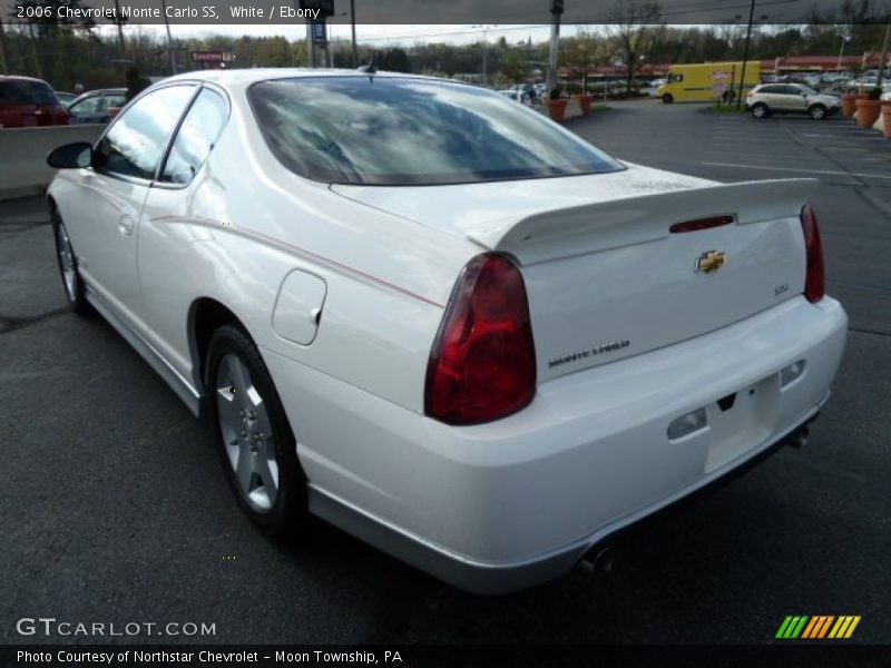 White / Ebony 2006 Chevrolet Monte Carlo SS