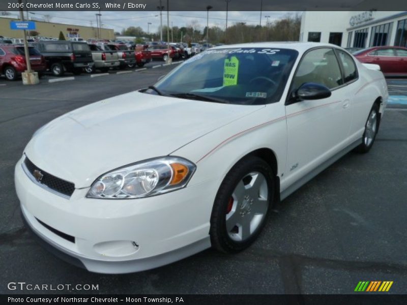 White / Ebony 2006 Chevrolet Monte Carlo SS