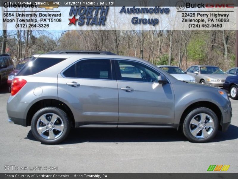 Graystone Metallic / Jet Black 2012 Chevrolet Equinox LT AWD