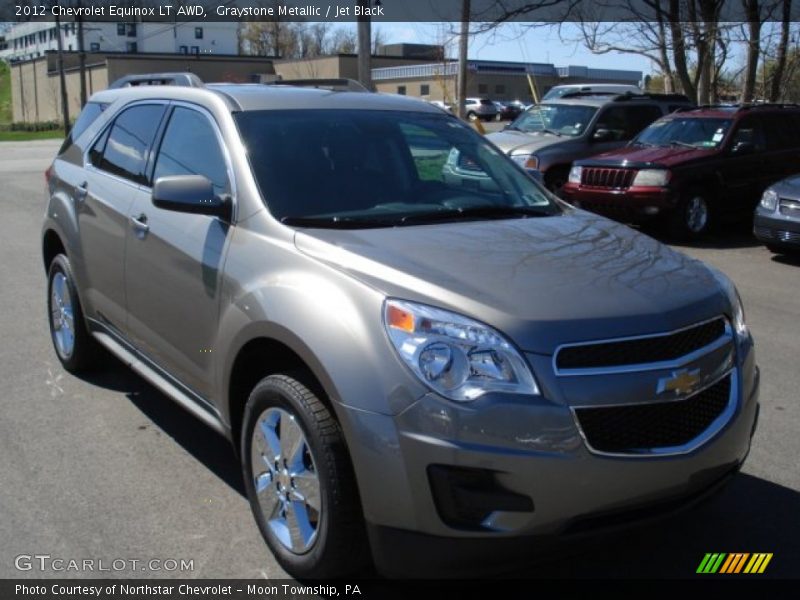 Graystone Metallic / Jet Black 2012 Chevrolet Equinox LT AWD