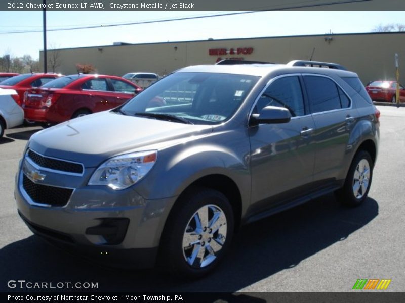 Graystone Metallic / Jet Black 2012 Chevrolet Equinox LT AWD