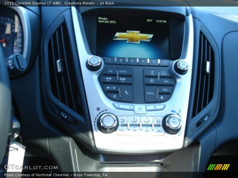 Graystone Metallic / Jet Black 2012 Chevrolet Equinox LT AWD
