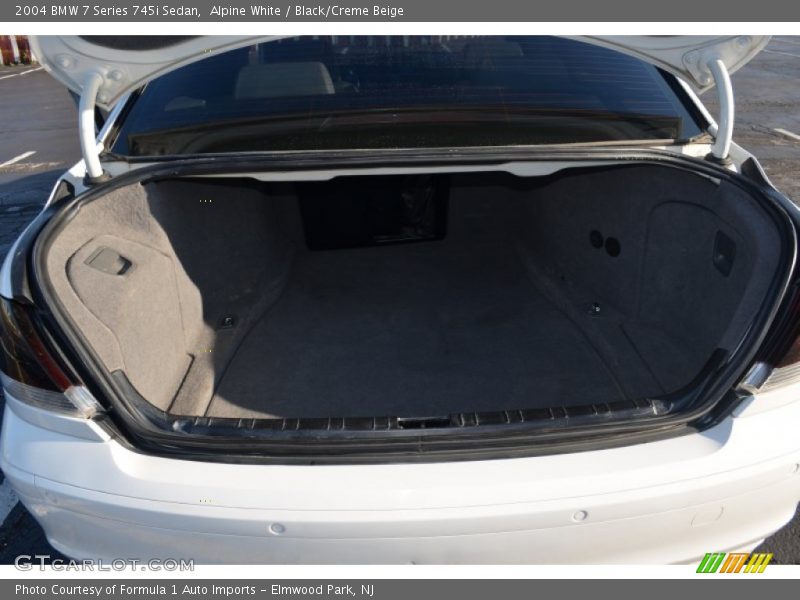 Alpine White / Black/Creme Beige 2004 BMW 7 Series 745i Sedan