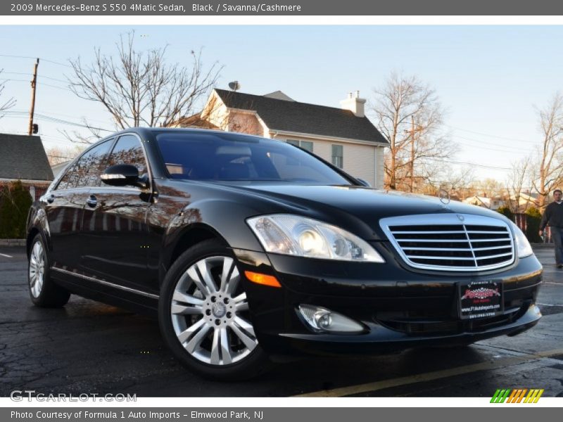 Black / Savanna/Cashmere 2009 Mercedes-Benz S 550 4Matic Sedan