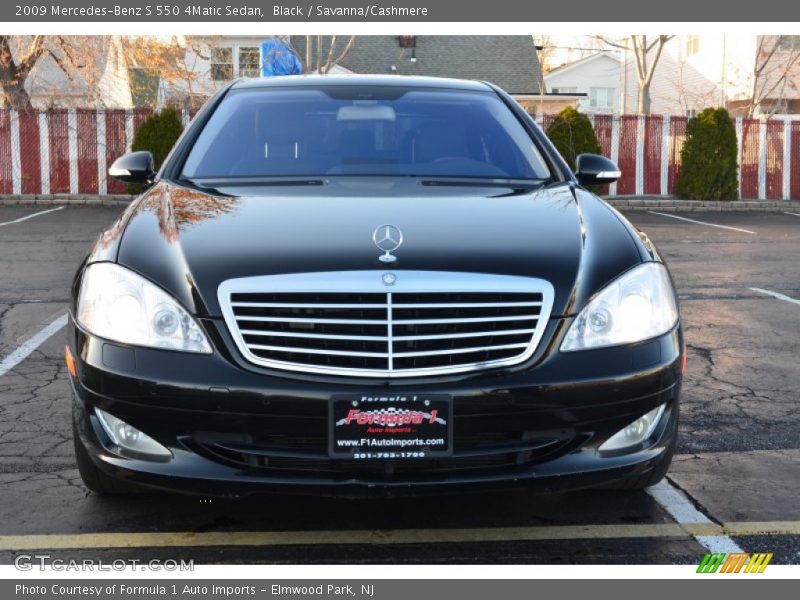 Black / Savanna/Cashmere 2009 Mercedes-Benz S 550 4Matic Sedan