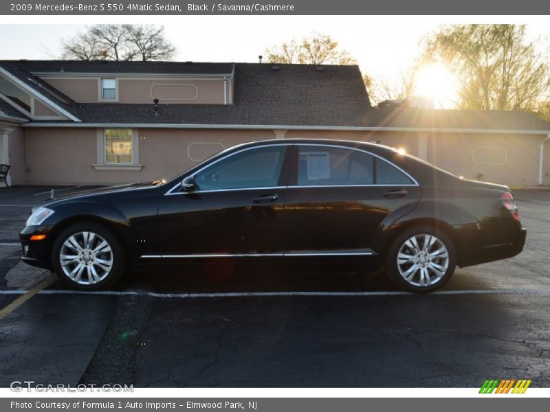 Black / Savanna/Cashmere 2009 Mercedes-Benz S 550 4Matic Sedan